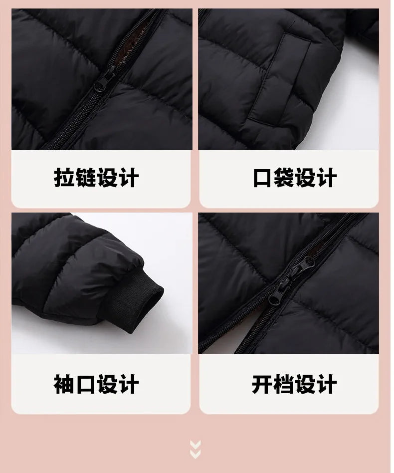 Autumn Winter Newborn Boys Girls Rompers Fleece-lined Zipper Keep Warm Hooded Bodysuits For Baby Kids Children Birthday Present