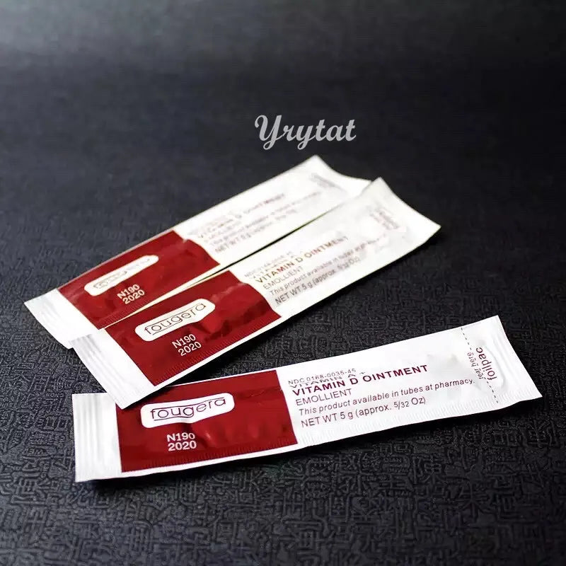 100Pcs Tattoo Aftercare Cream Fougera Vitamin Ointment Tattoo Care Supplies Recovery Cream Vitamin A&D Tattoo Repairing Cream