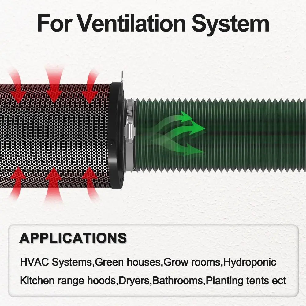 Professional 6/7 inch Dryer Vent Hose Insulated Heavy-Duty Air Ducting Flexible 3 Layer Protection Exhaust Pipe Ventilation