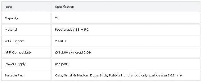 2L Wireless Automatic Pet Feeder Smart Cat and Dog Food Dispenser App Controlled Slow and Quantitative Feeding Cat Accessories