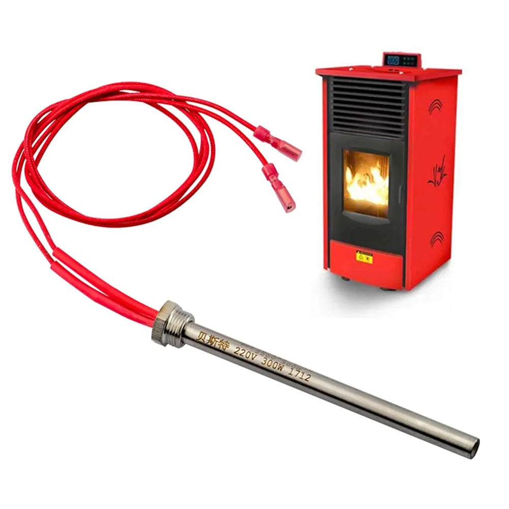 220V Igniter Hot Rod Lgniter Hot Rod Wood Pellet Heating Tube Fireplace Grill Stove Part 300W / 350W Fireplace Parts Replacement