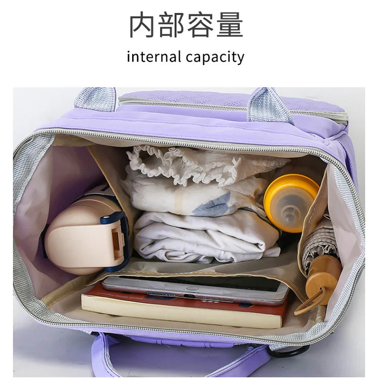 Diaper Bag Backpack Baby Essentials Travel Tote Multifunction Waterproof with Changing Station Pad Stroller Straps Big for Mommy