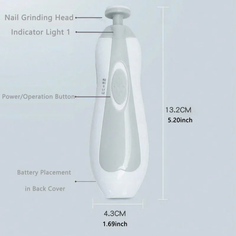Baby Grooming Set, Electric Safety Nail Trimmer, Baby Care Set with Comb, Baby Boy and Baby Girl Gift