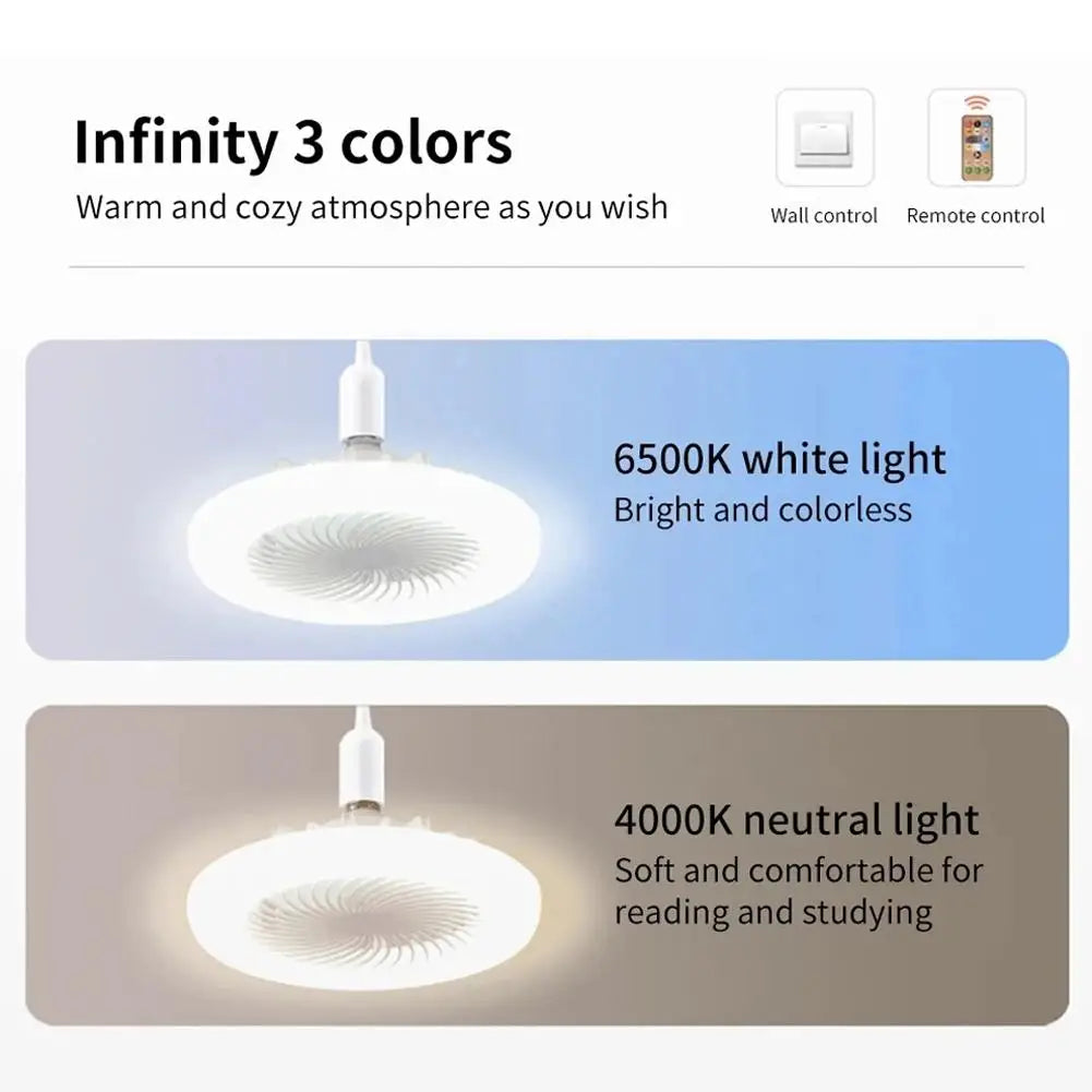 Aromatherapy Fan Lamp Bedroom Light Ceiling Light Silent Electric Fan Pendant Light LED Study And Dining Room Lighting