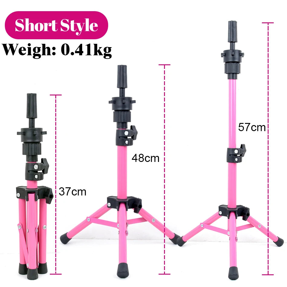 Mannequin Head Wig Stand With Adjustable Wig Tripod Stand Holder For Wigs Making Display cosmetology supplies hairdressing head