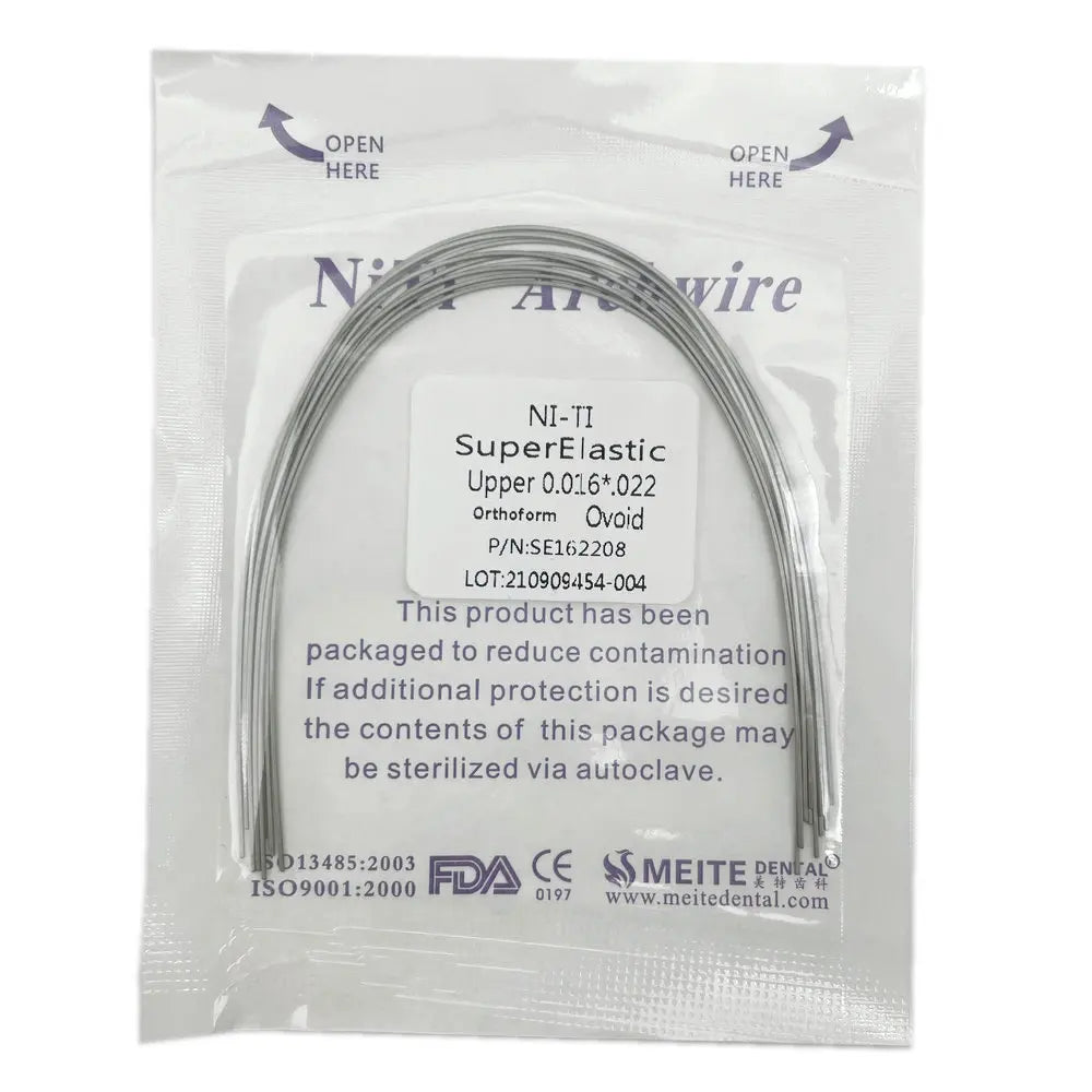 10pcs/pack Orthodontic Dental Super Elastic Oval Form Niti Round/Rectangular Arch Wires Dental Niti Arch Wire Dentist Product