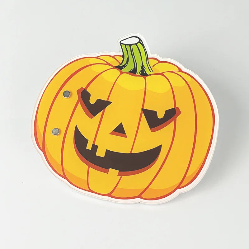 Halloween Ghost Pumpkin Head Acrylic Pallet Grafted Eyelash Show Board Hand Plate Lash Holder Eyelash Extension Pallet