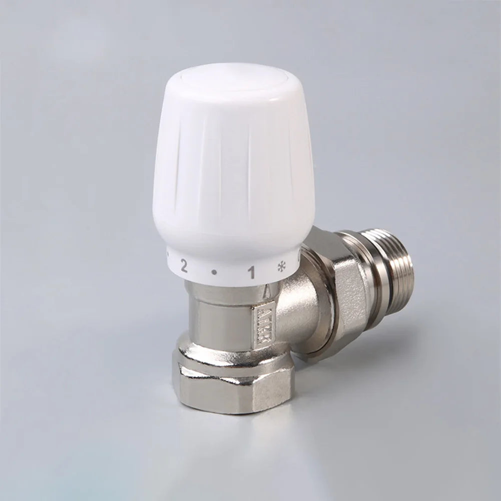 Manual Angle Valve 12 Inch Temperature Control Valve for Radiator with Easy Repairable Design and Long Term Use