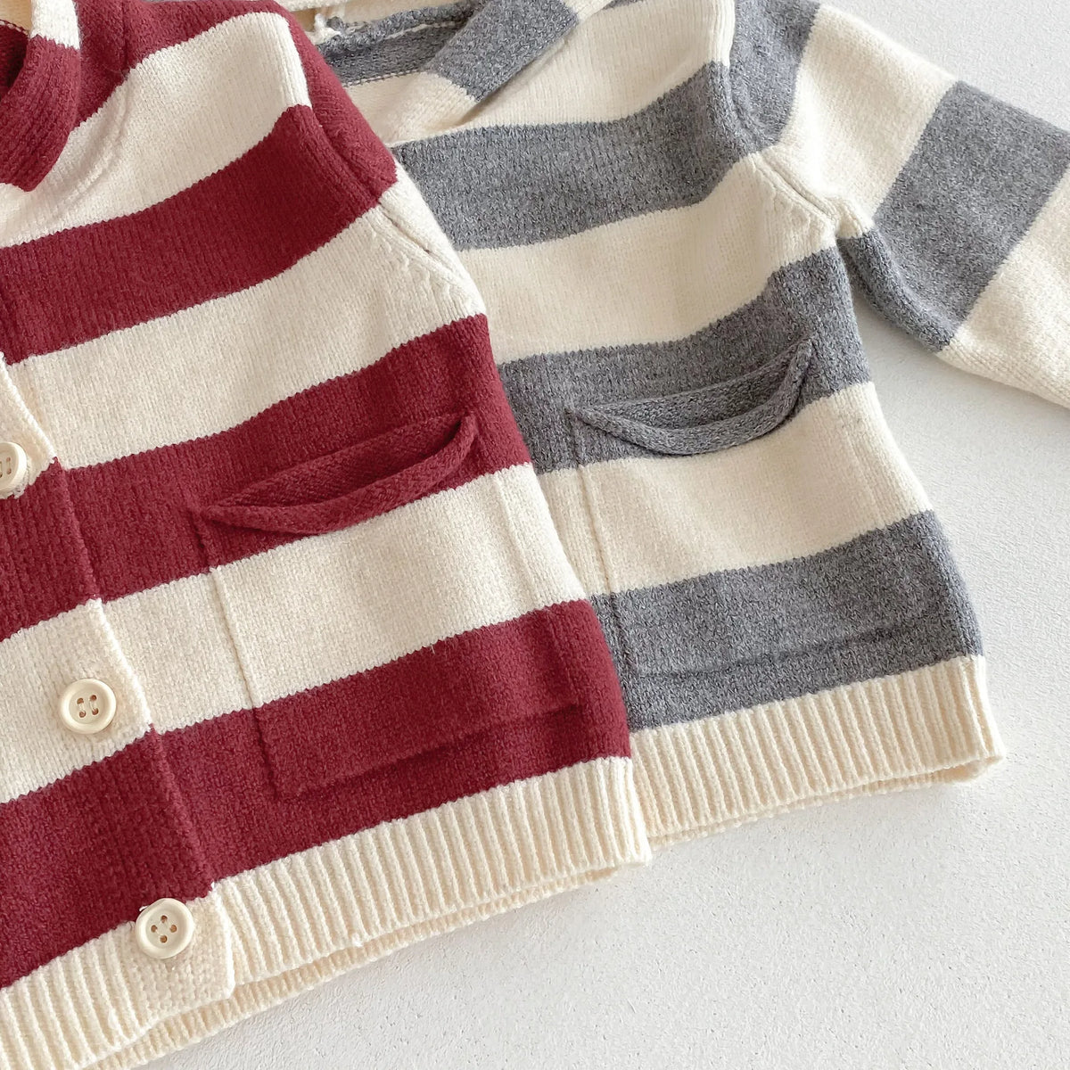 Autumn New Baby Clothing Set Infant Boys Knit Cardigans And Solid Cardigans 2PCs Sweater Suit