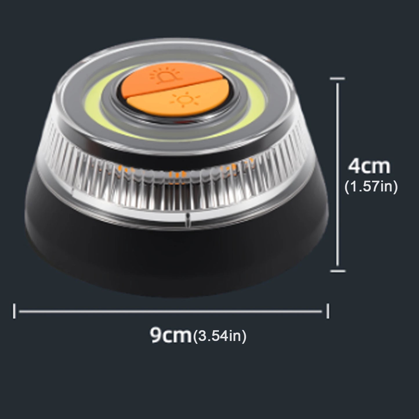 Universal V16 Car Warning Light LED Flashlight Emergency Light Yellow Light Traffic Strong Magnetic Induction for Vehicles