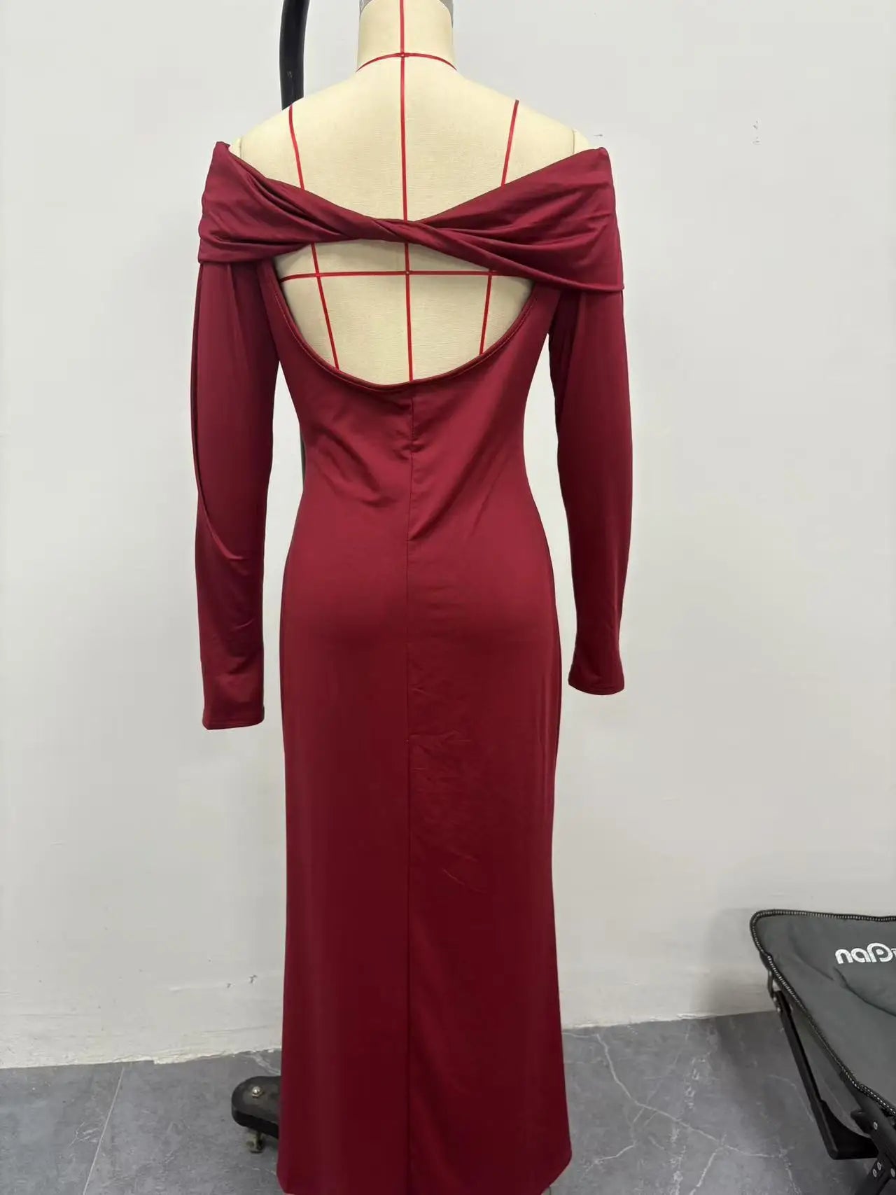 2025 Women Fashion White Wedding Dress Spring Autumn One-shoulder Slim Backless Sexy Hip-pack Dresses Women Robe Femal Vestidos