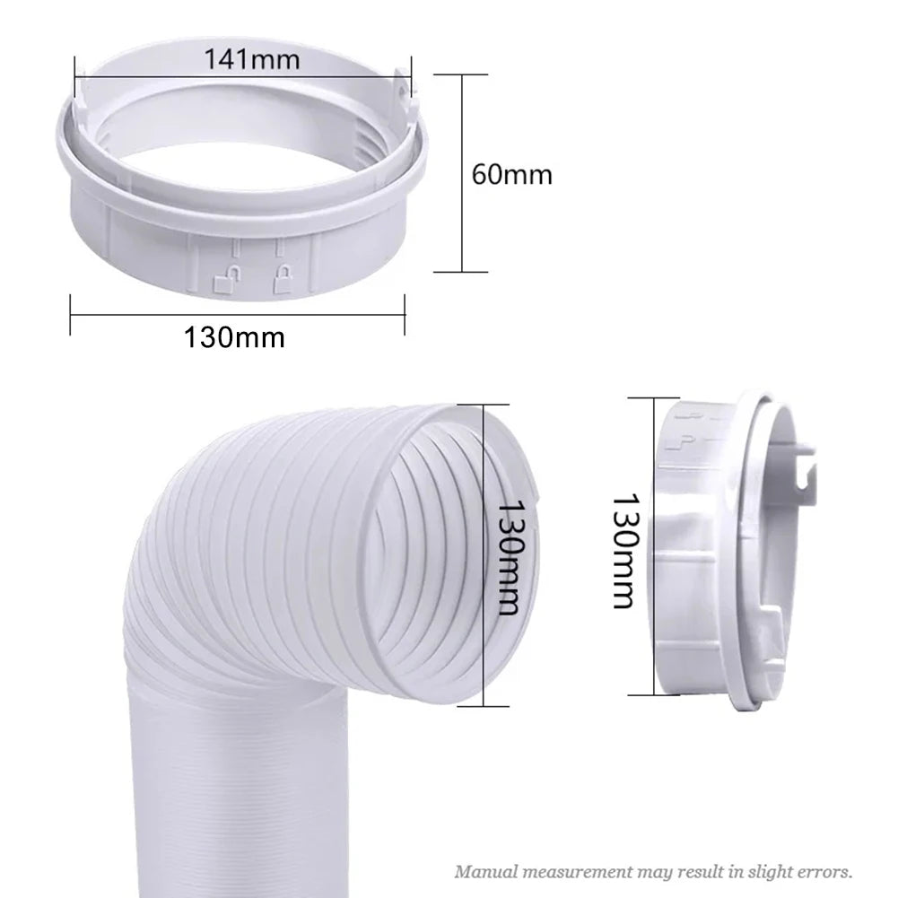 Air Duct Mobile Air Conditioner Connector Secure Exhaust Connection ABS Material Compatible With Other Brands Effortless Setup
