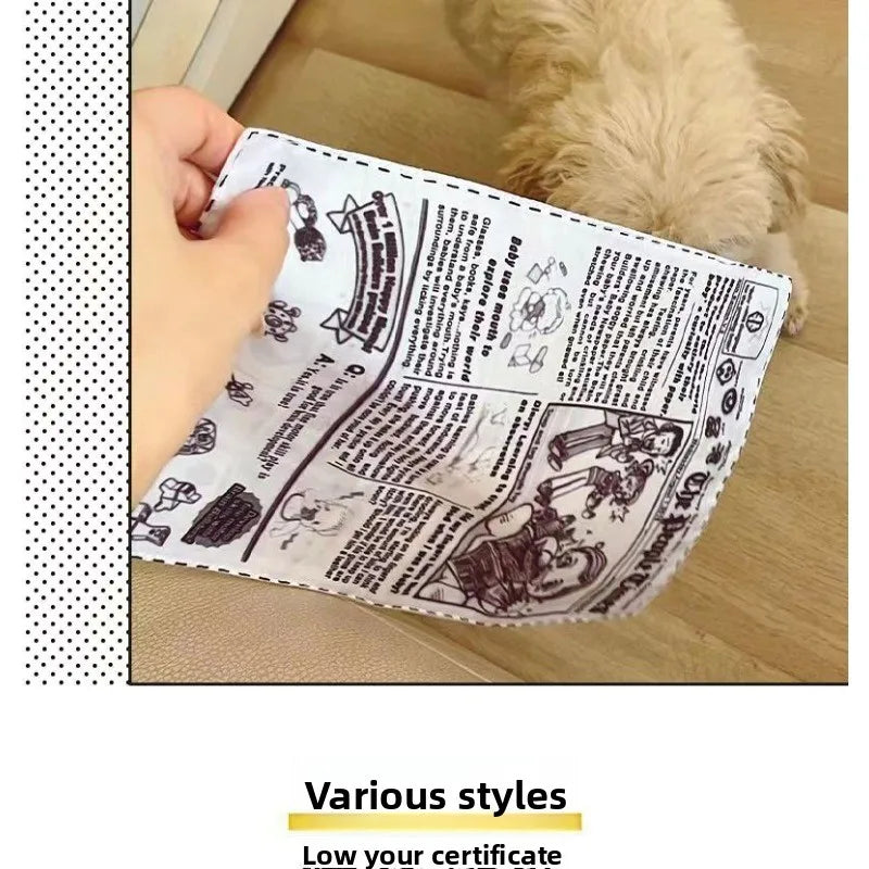 2026 New Pet Dog Sound Toys, Bite-resistant, Self-lifting Boredom Artifact, Sound Newspaper, J, Q, K, Sound Paper Toy Supplies.