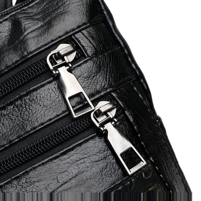 Luxury Soft Leather Women Messenger Shoulder Handbags and Purses Flowers Multi-pocket Crossbody Mommy Bag Ladies Sac 2022 New
