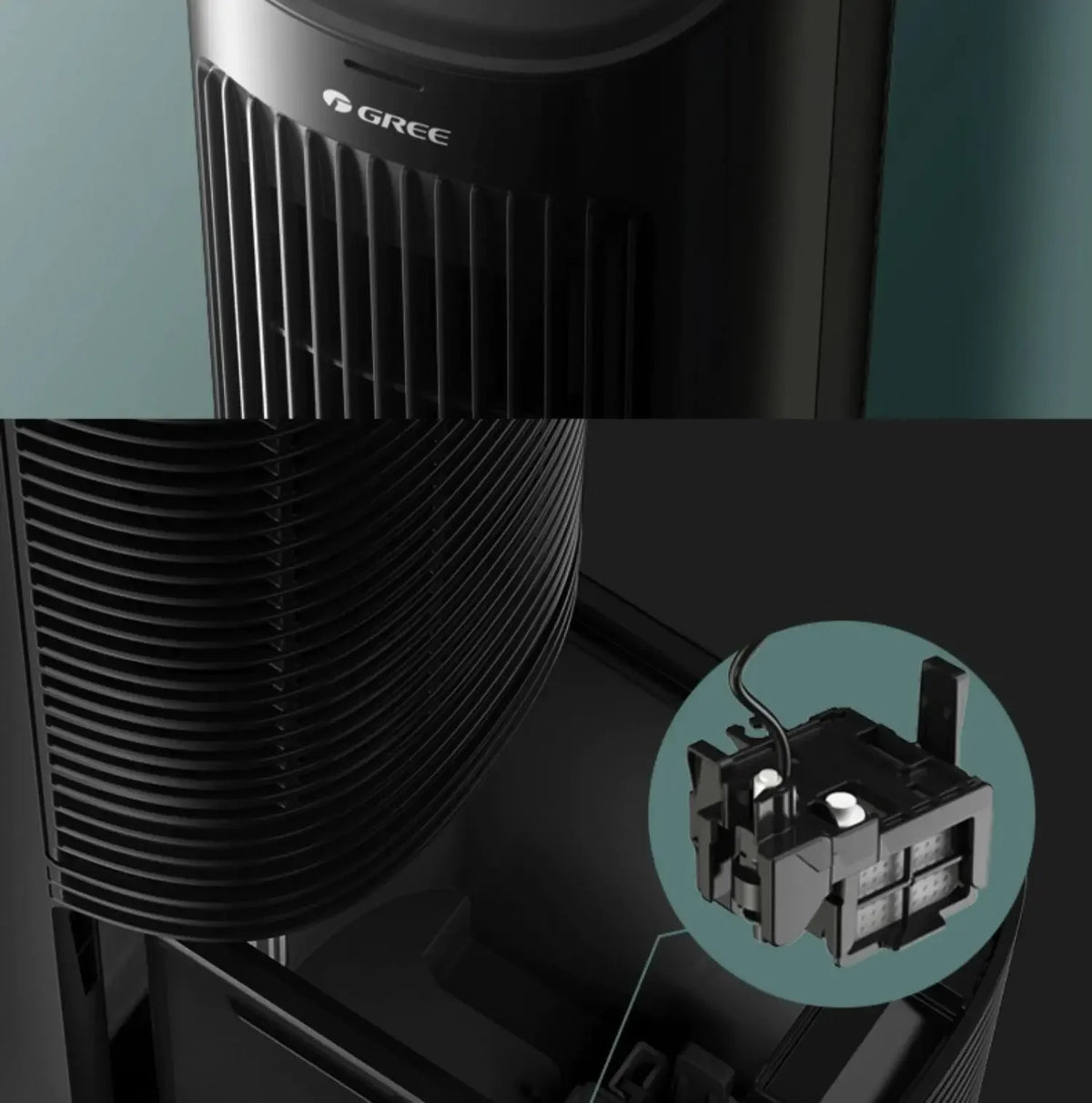 Gree 220V Air Conditioning Fan Household Mobile Tower Cooler Small Air Cooler LYH