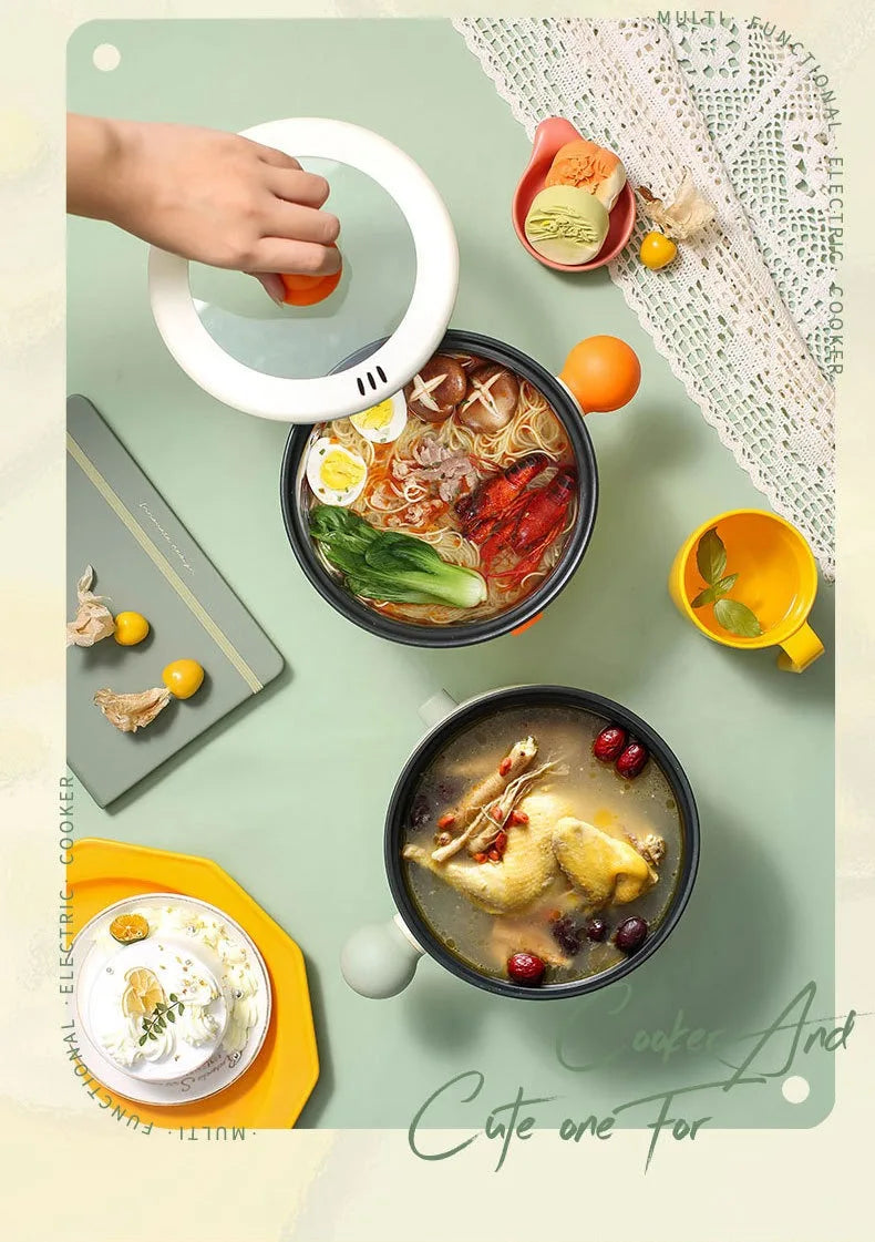 Mini Pot for Baby Electric Rice Pot Multicooker Hotpot Stew Heating Pan Noodles Eggs Soup Porridge Steamer Rice Cookers
