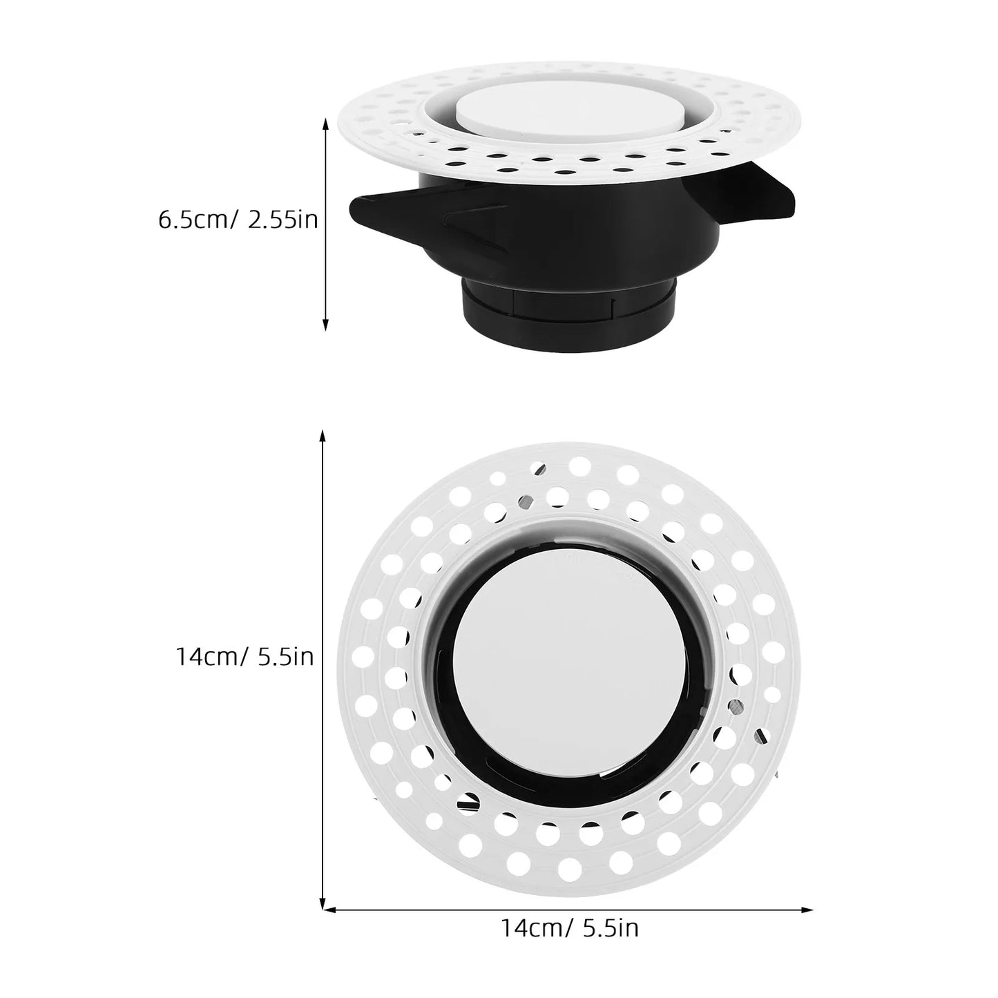 Adjustable Round Air Conditioning Outlet Vent Diffuser Ceiling Flush Mount Central Air Vent Cover for Home Office Hvac
