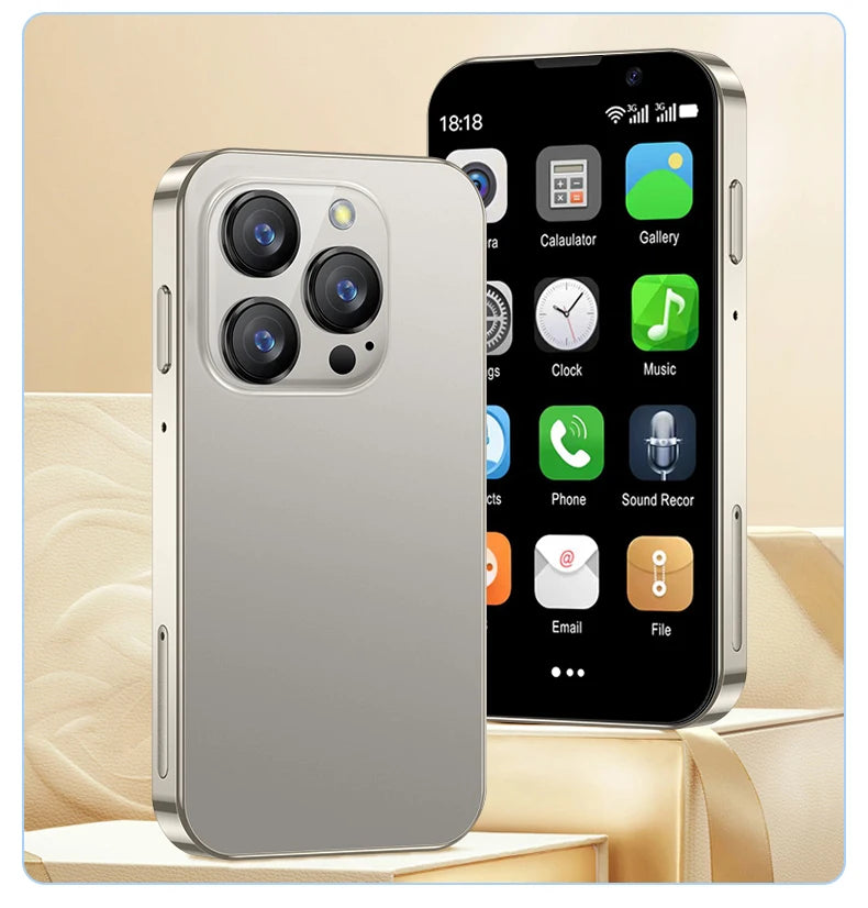SERVO 16SE Ultra Mini Pocket Smartphone 16GB ROM 3G WCDMA Android 9.0 WiFi Dual SIM Face Unlock Play Store 3.0" Screen Cellphone