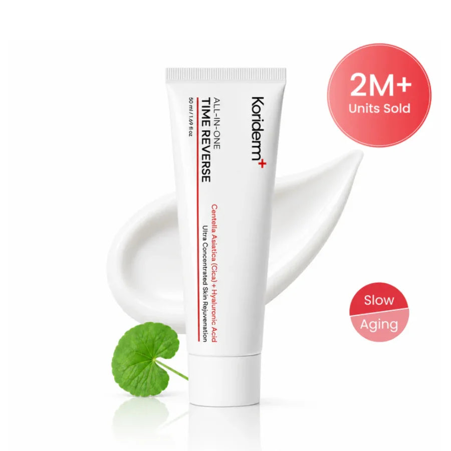 Koriderm™ Time Reverse All-in-One Cream Cica Anti Oxidative Whiten Anti-age Repair Cream Firming Eye Cream for All Skin Types