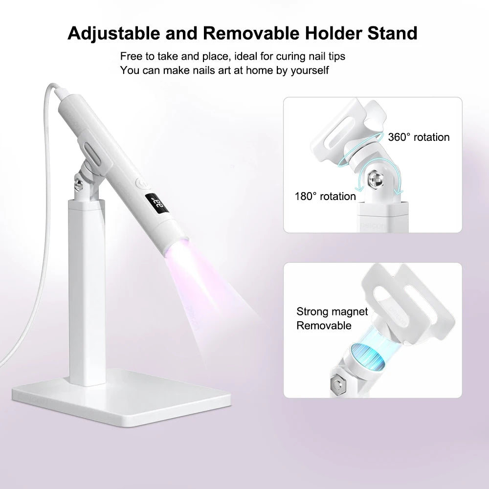 UV LED Nail Lamp Nail Dryer Lamp Removable Mini Portable Nail Dryer Rechargeable Nail lamp For Gel Nails Nail Art Tools