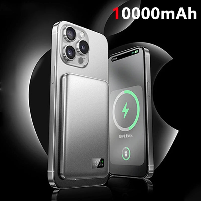Lenovo 30000mah High-capacity Magnetic Wireless Fastcharging Powerbank Lightweight Portable For Air Travel With External Battery