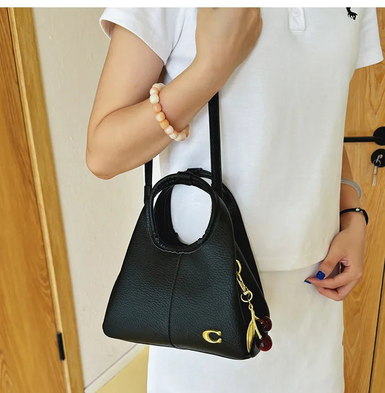 Women's Mini Bucket Bag Designer Style Large Capacity Handbag Casual Crossbody Shoulder Bag with Detachable Shoulder Strap