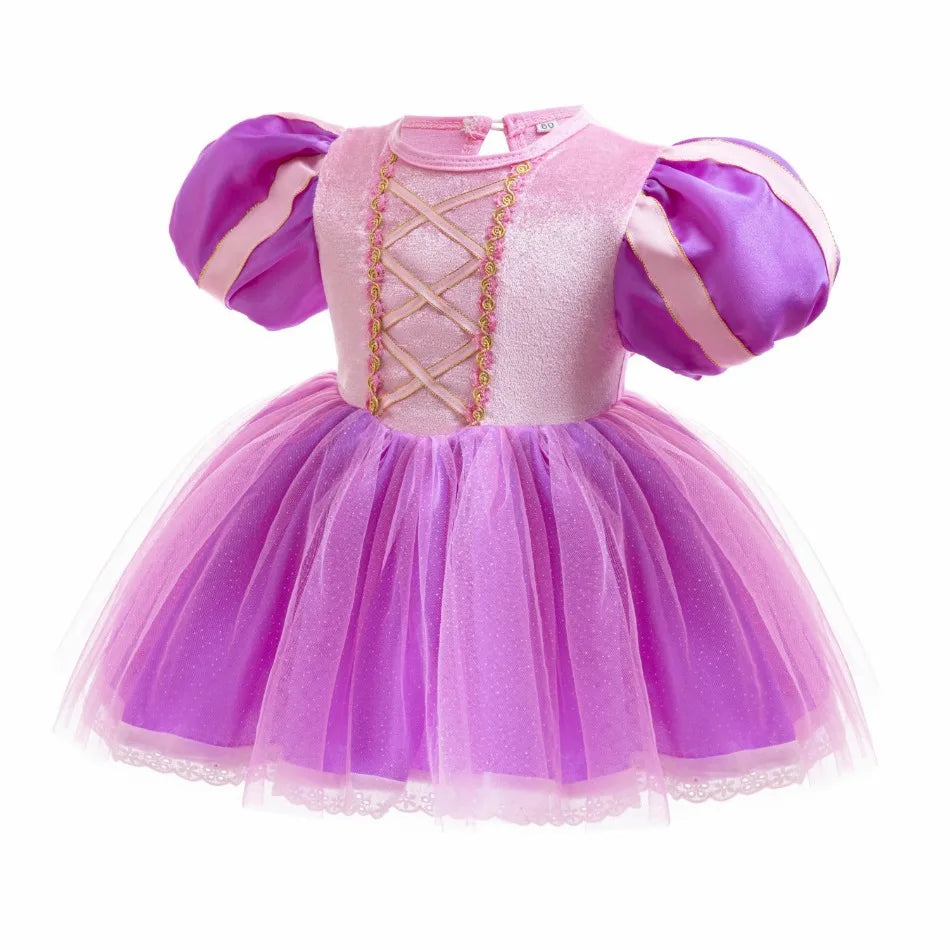 Baby Girls Princess Sofia Outfit Anna Elza Infant Baby Tutu Dress Kids Girls Costume Romper Aurora Belle Clothes Costumes Dress