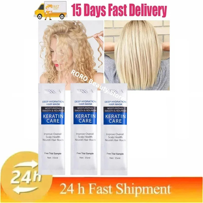 Magical Keratin Hair Mask 5 Seconds Repair Damaged Frizzy Hair Soft Smooth Shiny Nutrition Deep Moisturize Nourishing Hair Care