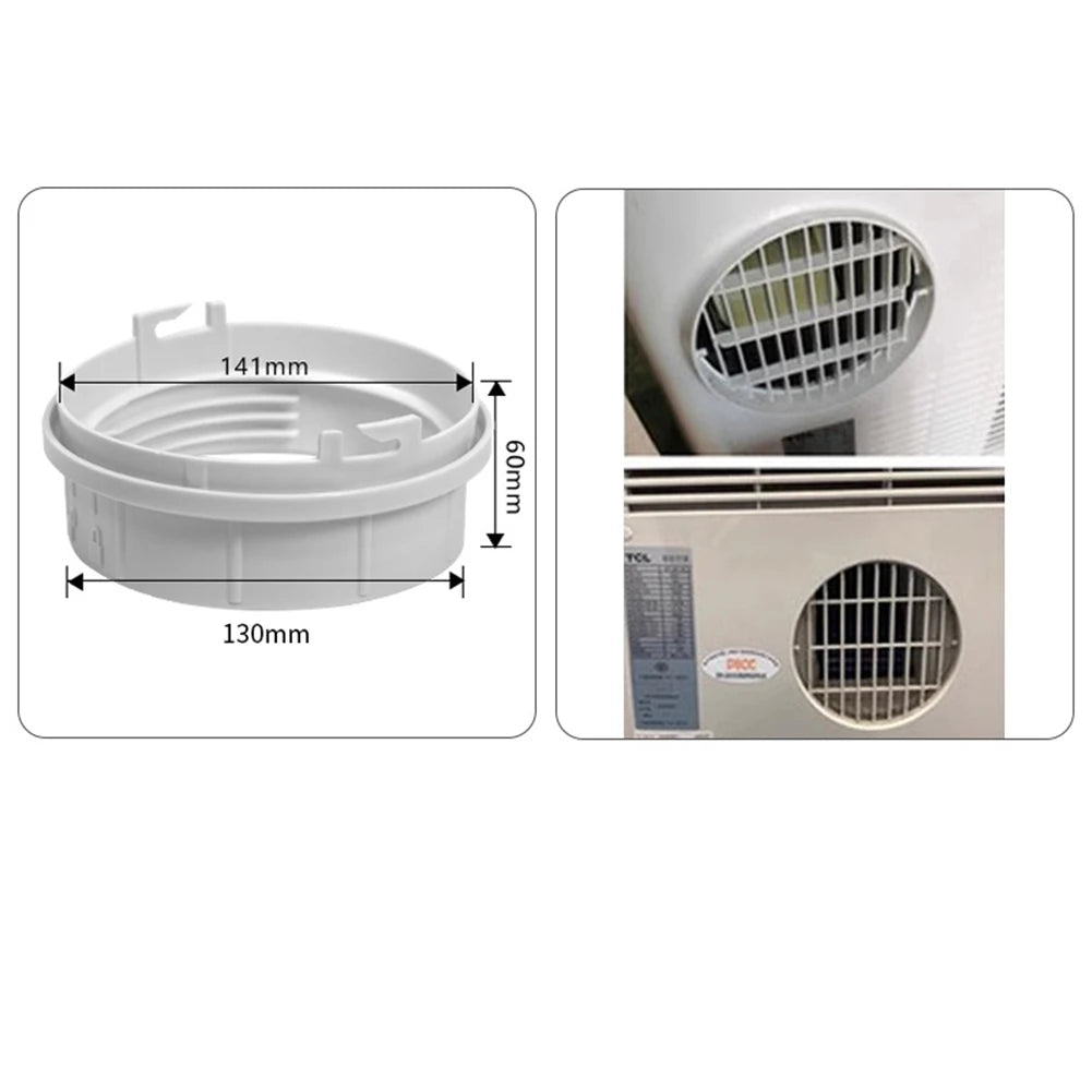 Air Duct Mobile Air Conditioner Connector Secure Exhaust Connection ABS Material Compatible With Other Brands Effortless Setup