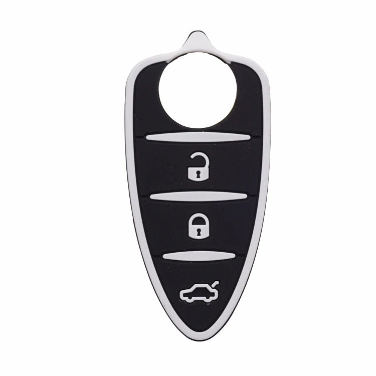 10pcs/lots Silicone Rubber Key Pad 3 Buttons for Alfa Romeo Mito Giulietta 159 GTA Flip Remote Key Colorful Pad Car Accessories