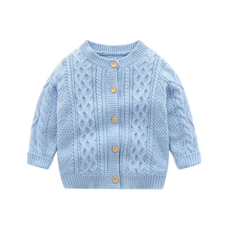 IYEAL Boys Cardigan Sweater Fashion Children Coat Casual Spring Baby School Outfits Kids Sweater Infant Clothes Outerwear 0-24M