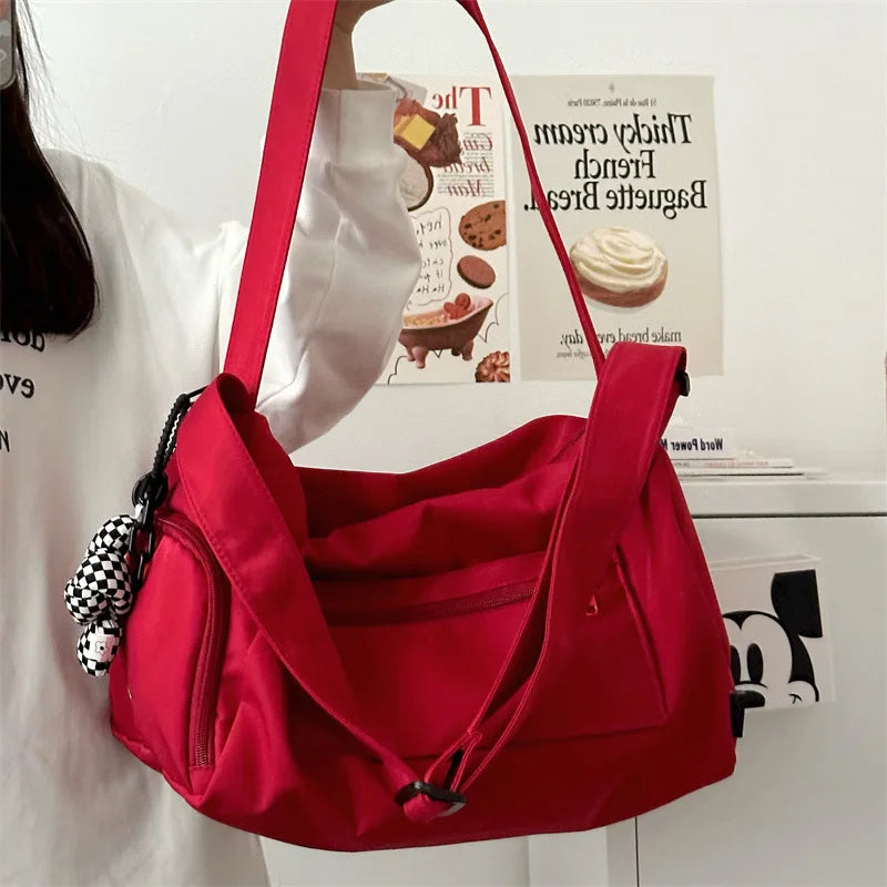 Large Crossbody Travel Tote Bags for Women 2024 Canvas Shoulder Messenger Bag Sports Yoga Satchels Fashion Woman Handbag