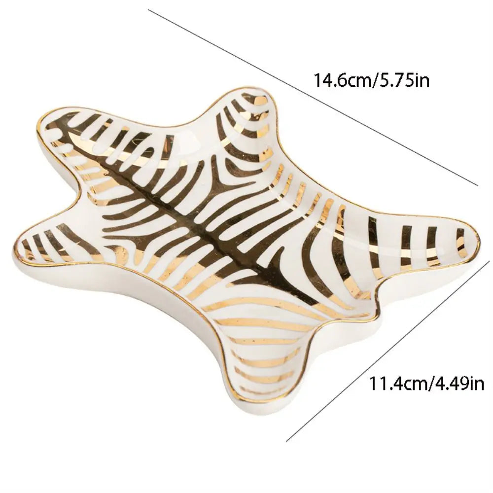 Miscellaneous Organizer Ceramic Jewelry Tray Creative Simple Bathroom Storage Tray Multi-Function Portable Storage Plate Food