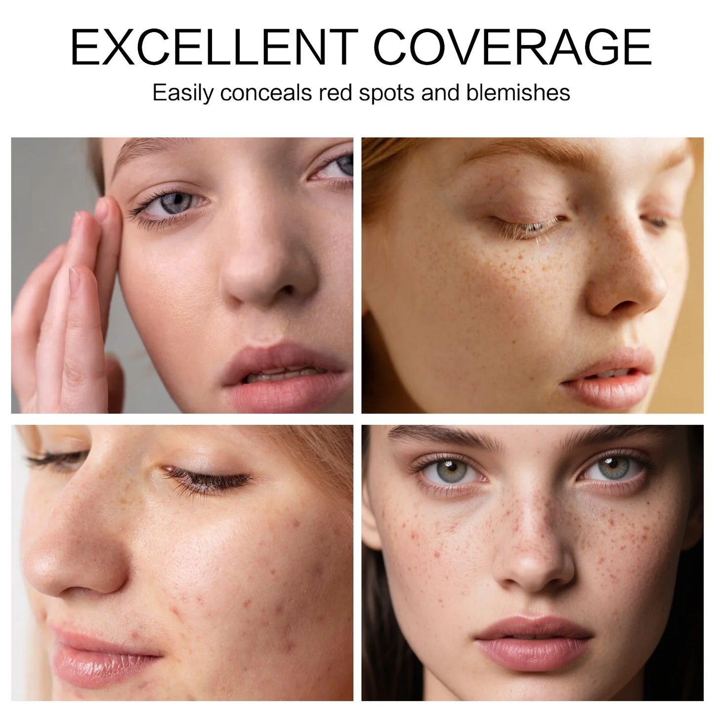 Changing Foundation SPF 15 - 50ml Lightweight Liquid Makeup for Fair to Medium Skin, Hydrating Natural Coverage with Hyaluronic
