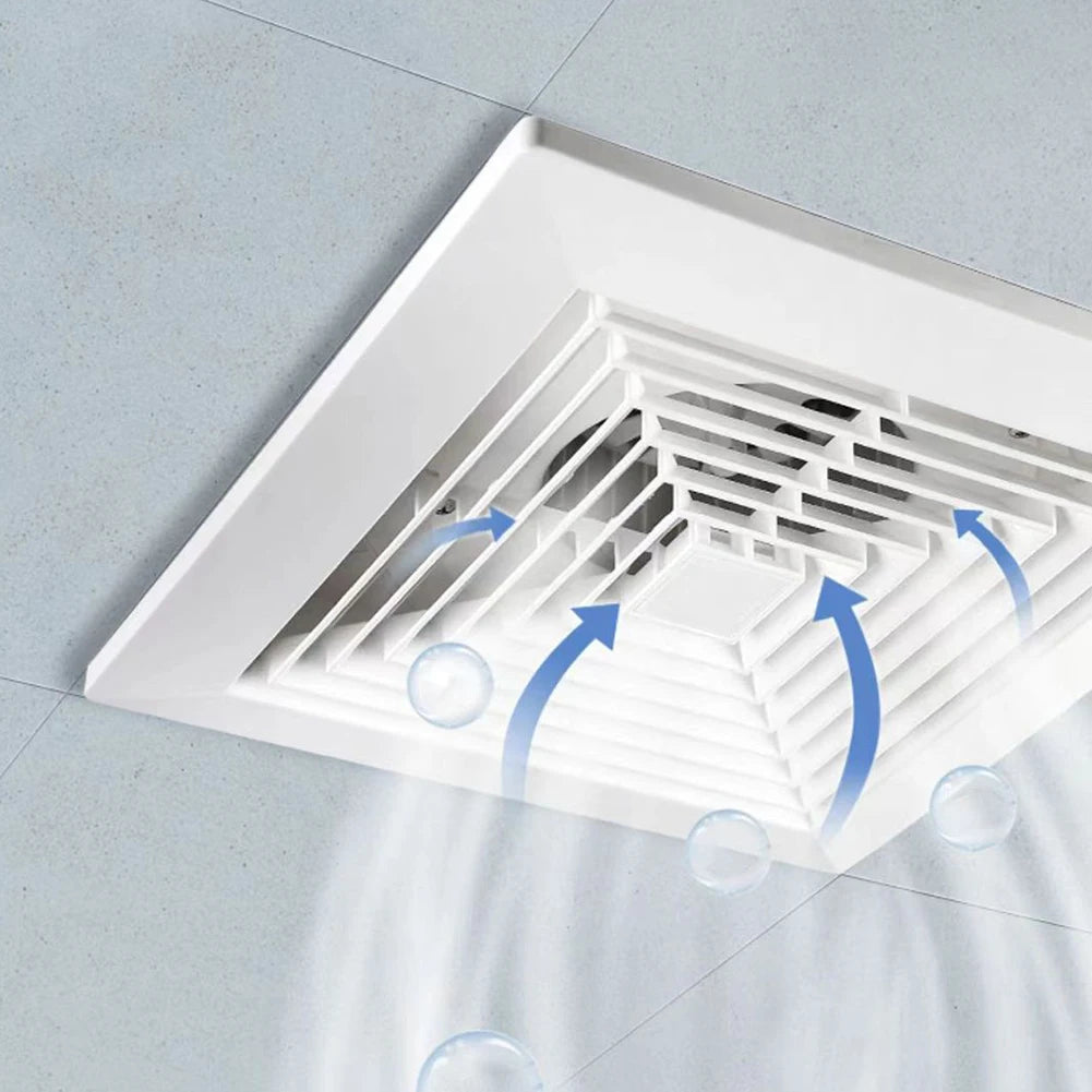 Ceiling Exhaust Fan for Kitchen Bathroom Powerful Airflow Strong Suction Silent Ventilation Fan with Energy Saving Copper Motor