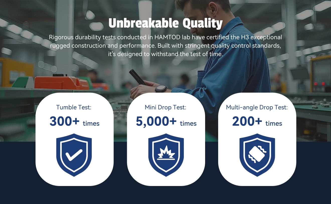 HAMTOD H3 Rugged Phone 2.8 inch HD Screen Quad-core 2000mAh Battery 0.3MP Camera 4G VoLTE