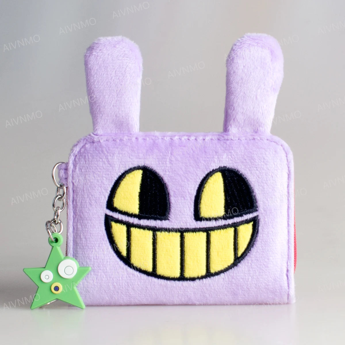 3D High-Quality Plush Tri-Fold Zip Wallet, Fashionable Personalized Card Holder, Coin Purse, ID Window, Stylish and Practical
