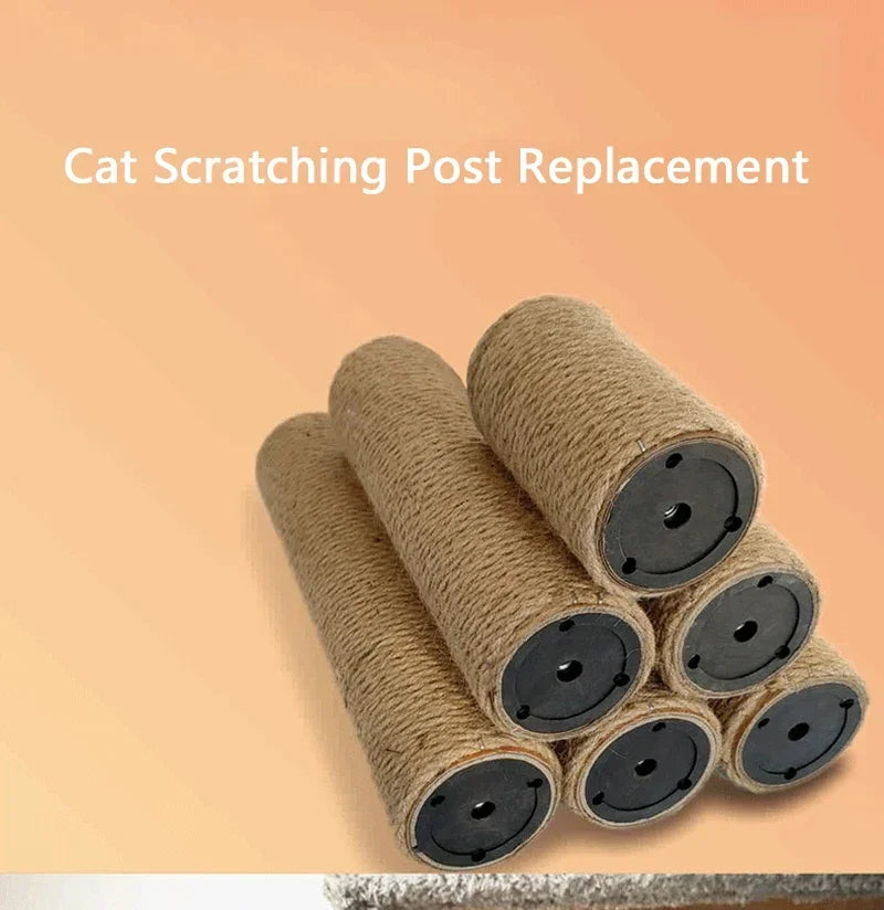 Cat Scratching Post Cat Tree Sisal Climbing Frame DIY Replacement Post Accessories Kitten Toy Pet Furniture Kittens Scratch Pole