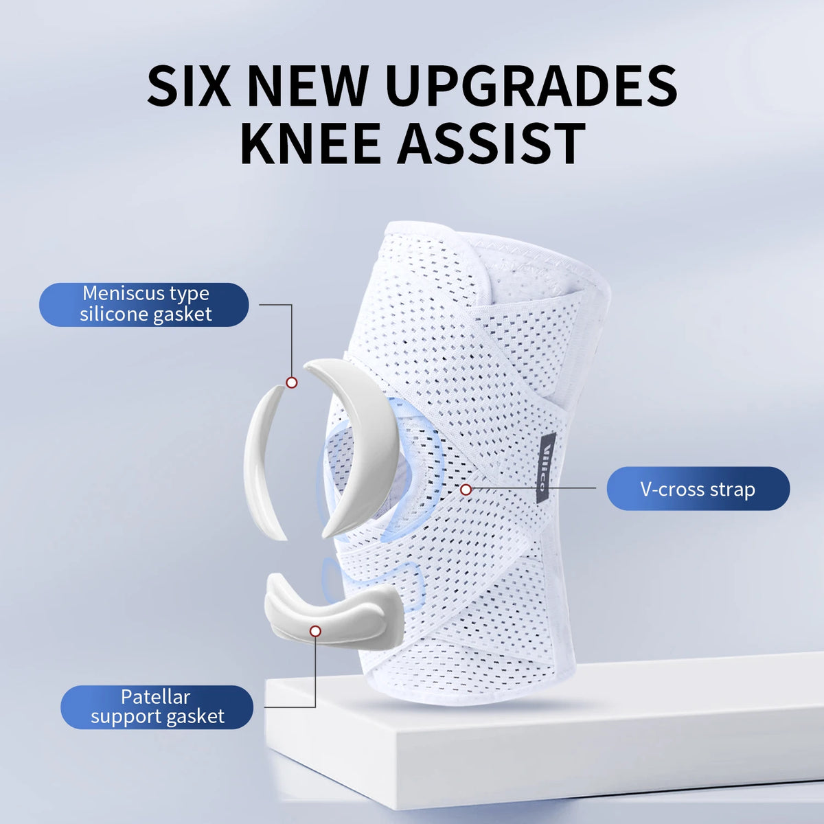 1PC Sports Kneepad Men Women Pressurized Elastic Knee Pads Arthritis Joints Protector Fitness Gear Volleyball Brace Protector