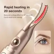 Dual-Thermo Beauty Device - Smart Lash Curler with 3D Micro-Trimming & Facial Hair Removal