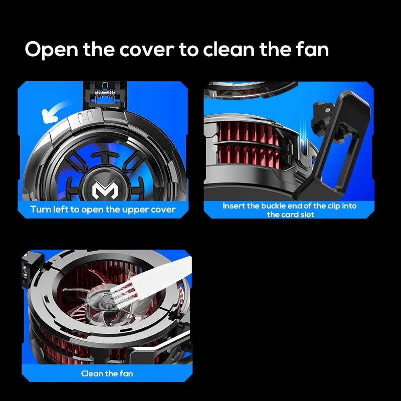 MEMO CX08 CX16 High-Power Strong Cooling Semiconductor Mobile Phone Cooler Radiator with Magnetic Attachment & Clamp