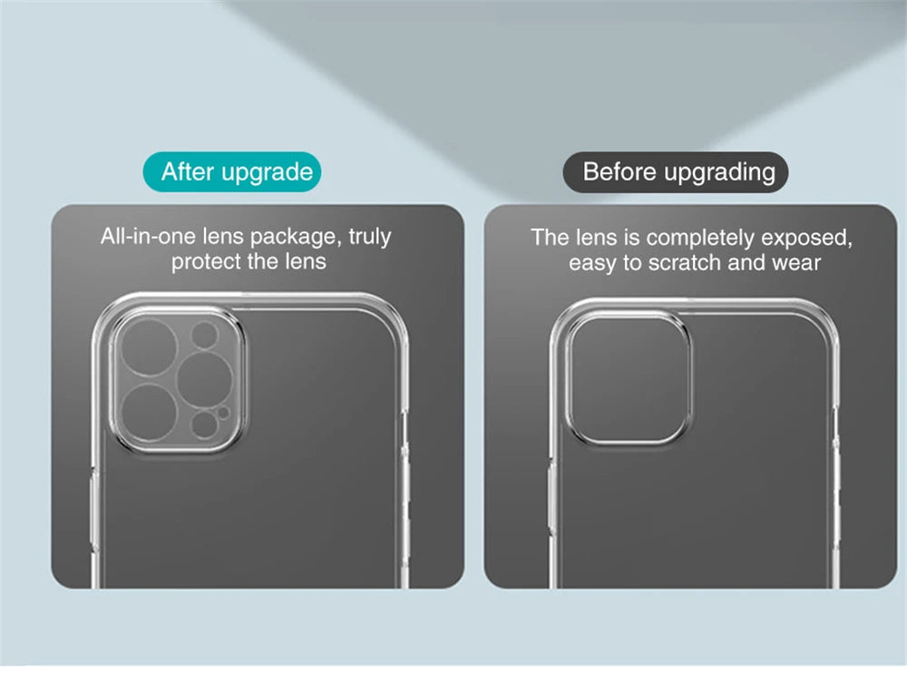 Clear Case For iPhone 16 15 14 13 12 11 Pro Max 16e Silicone Cover For iPhone 13 Mini X XS Max XR 7 8 Plus Transparent Cover