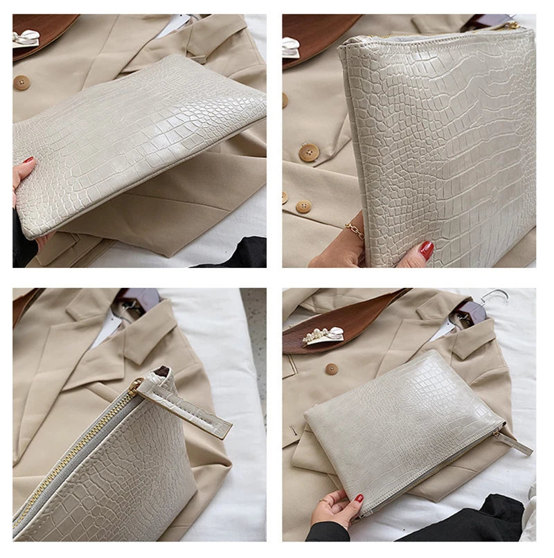 Fashion Luxury Handbags Women Bag PU Leather Clutch Ladies Evening Envelope Bag Female Day Clutches Purse Portable Wristlet Bag