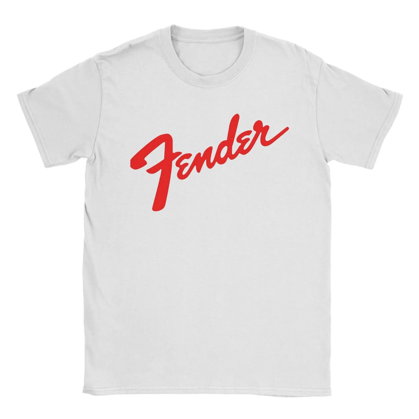 Fender Jimi Hendrix Electric Guitar T-Shirt Beach 100% Cotton T-Shirts For Adult Casual Tee Shirt Short Sleeve Y2K Funny Clothes