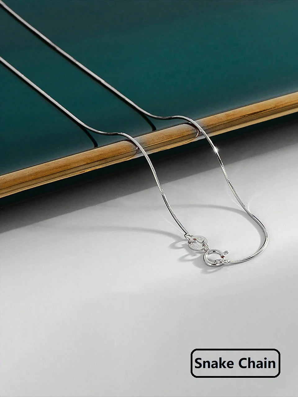 GRA 40cm 45cm Minimalist Female Necklace for Women on Neck Real 925 Sterling Silver Chain Necklaces Girls Fashion Fine Jewelry