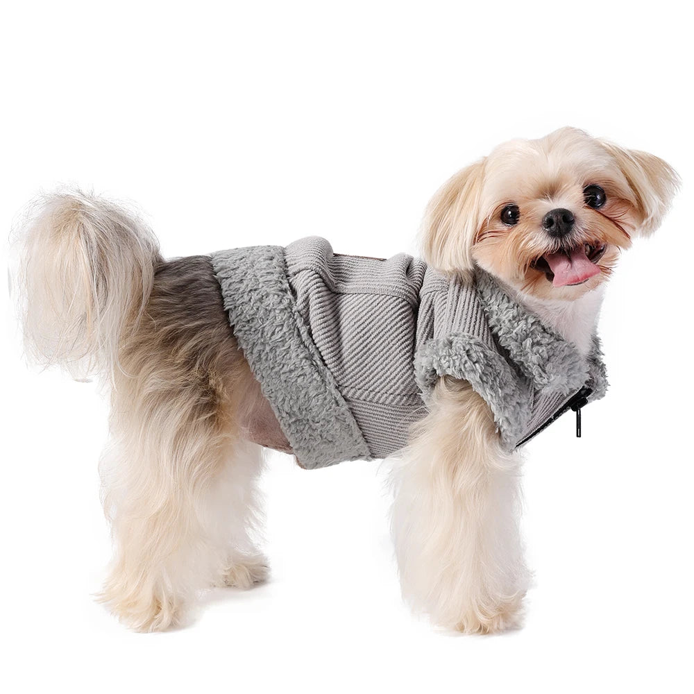 Pet Dog Jacket Coat For Small Medium Dogs Cats Winter Warm Fleece Puppy Clothes Windproof Cat Clothing Chihuahua Bulldog Outfits