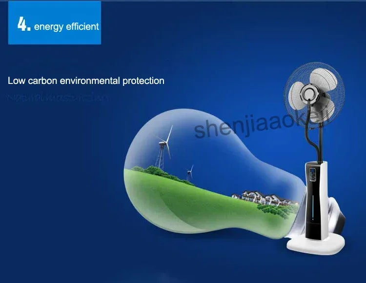 Office air humidifier Electric Fan Water mist fan Air condition fans cold fog fan remote control 12h timing