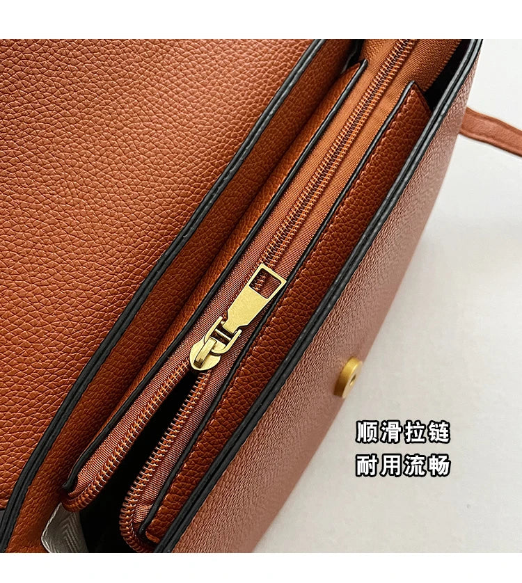 Elegant Women Luxury Leather Designer Fashion Shoulder Bag High End Tote Handbag For Fashionable Urban Daily Use