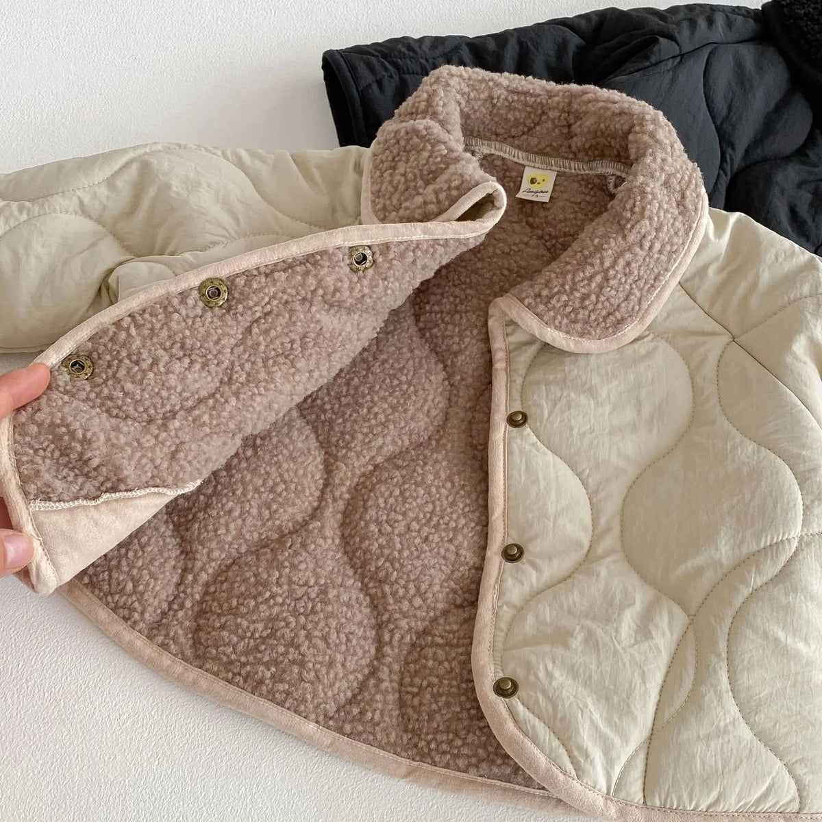 Kids Long Sleeve Warm Home Clothes Toddler Kids Girl Clothes 1-6Y Korean Retro Plus Velvet Baby Boy's Coat 2025 Autumn Winter