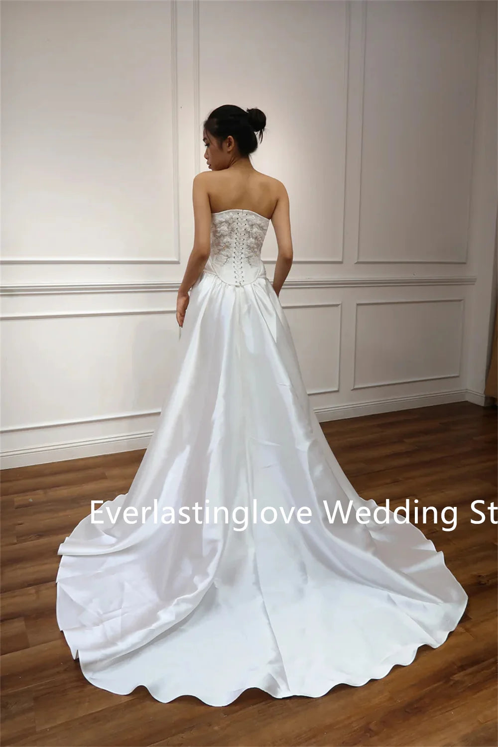 Popular Scoop Neckline Lace Applique Two Piece Bridal Grown Wedding Dresses Custom Made 2026 Vestido De Noival